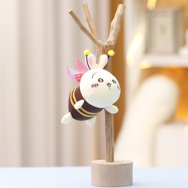 

Little Hachi Usagi Plush Bee Toy Doll Charm Keychain 12 cm