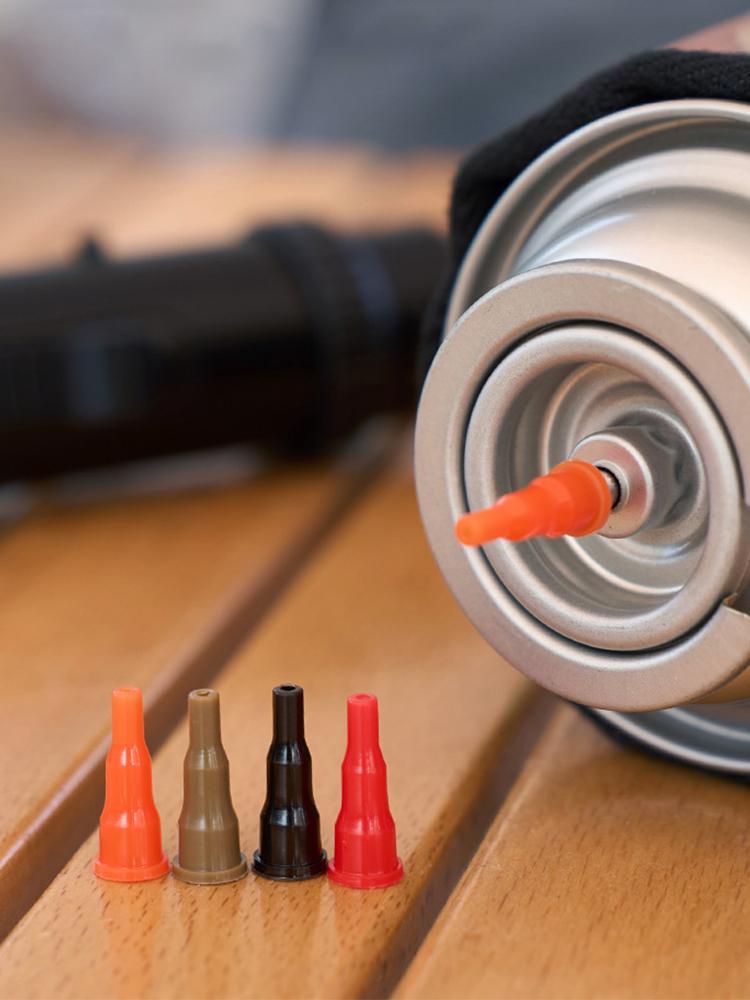 10Pcs Butane Nozzle Adapter Convert Cassette Tank Into Inflatable Tank Butane Cassette Gas Tank Adapter for Cigarette Lighter