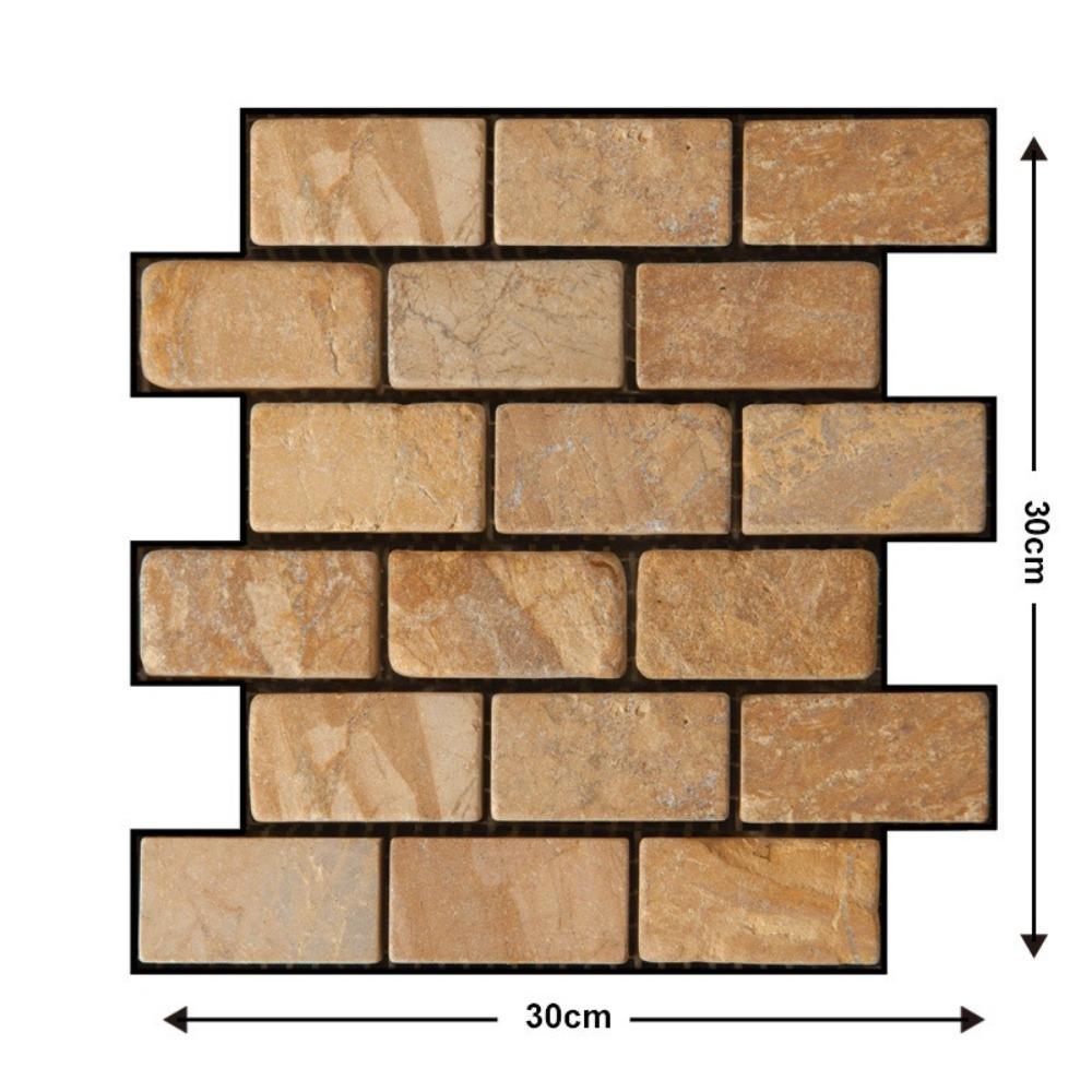 10 Pcs Waterproof Wall Panels Brick Shape Home Decorative 2025 Stickers