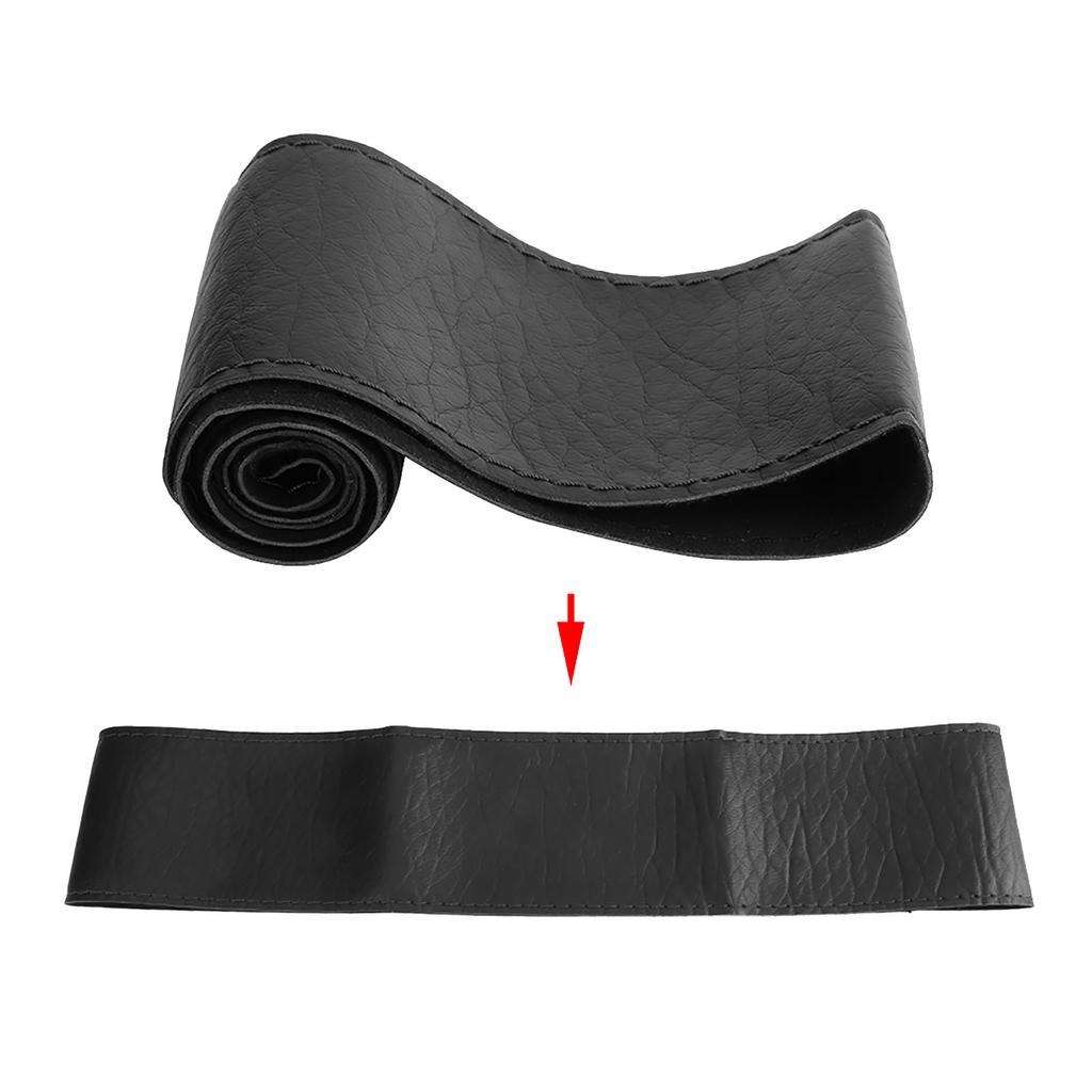 Steering Wheel Cover Elephant Skin Grain Leather DIY Sewing with Needles Thread Car Interior