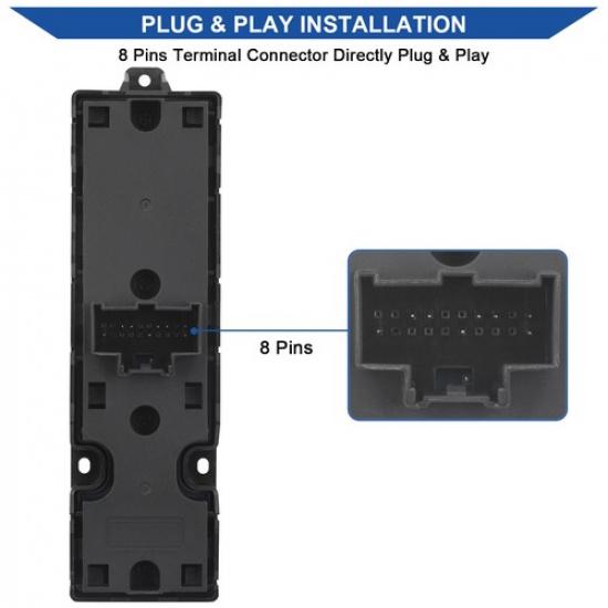 Power Window Switch Button For 2015- Ford F150 Edge Expedition SW7440 8 P