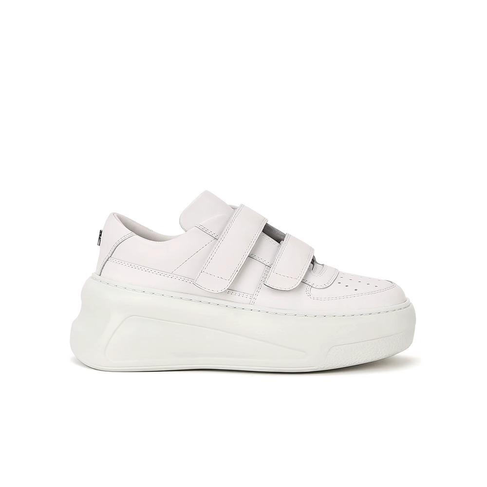 Yuanlitong autumn new thick-soled little white shoes women wear high-end school season Velcro uniform casual shoes women