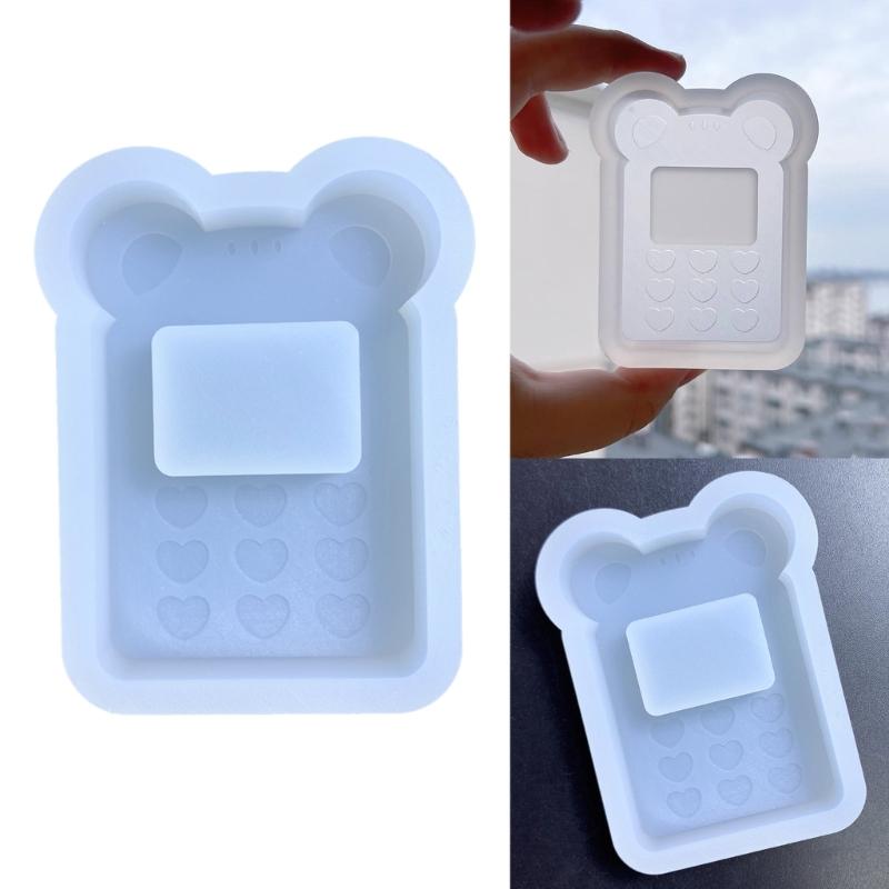 Resin Shaker Mold DIY Quicksand Phone Casting Epoxy Silicone Mold Resin Epoxy Jewelry Mold for Pendant Decoration Craft
