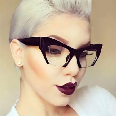 Stylish Cat Eye Glasses Women Men Transparent Eyewear Brand Designer Cute Clear Eyeglasses Fashion Optical Frame