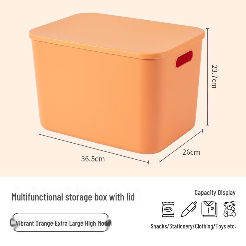 Stapelbarer Kunststoff-Aufbewahrungsbehälter für Haushalt, Wohnzimmer, Schlafzimmer, Studentenwohnheim - Spielzeug-Organizer
