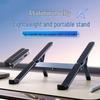 Portable Aluminum Folding Laptop Stand with Heat Dissipation for Gaming & Tablets
