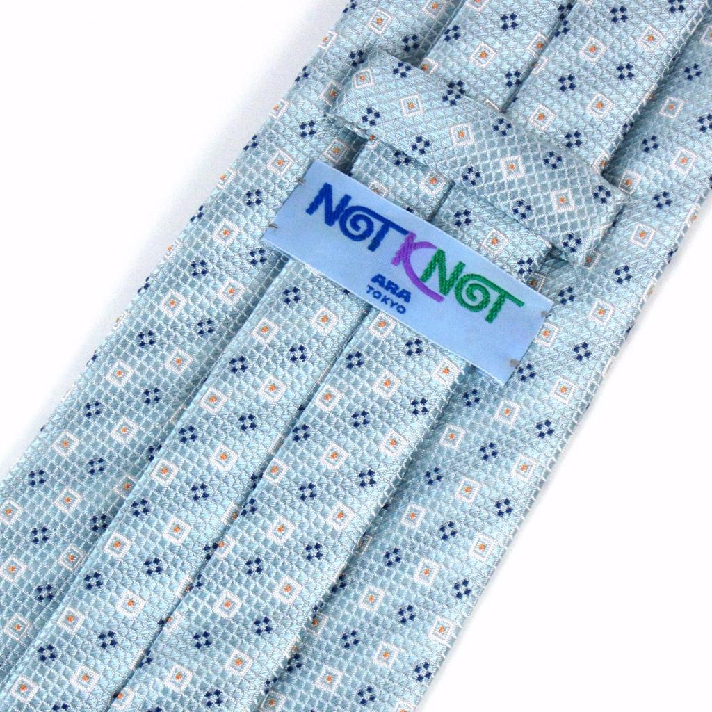 [KnotKnot] Necktie 18493-20000-1807-02 Saxophone Blue SIZE:Free Width:8cm Total Length:48cm