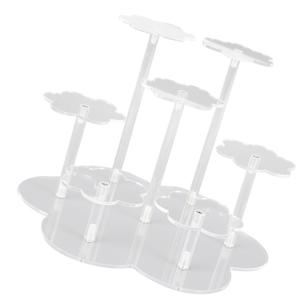 Acrylic Display Stand Figures Perfume  S Storage Risers Cupcake Dessert Conutertop Desktop Decoration
