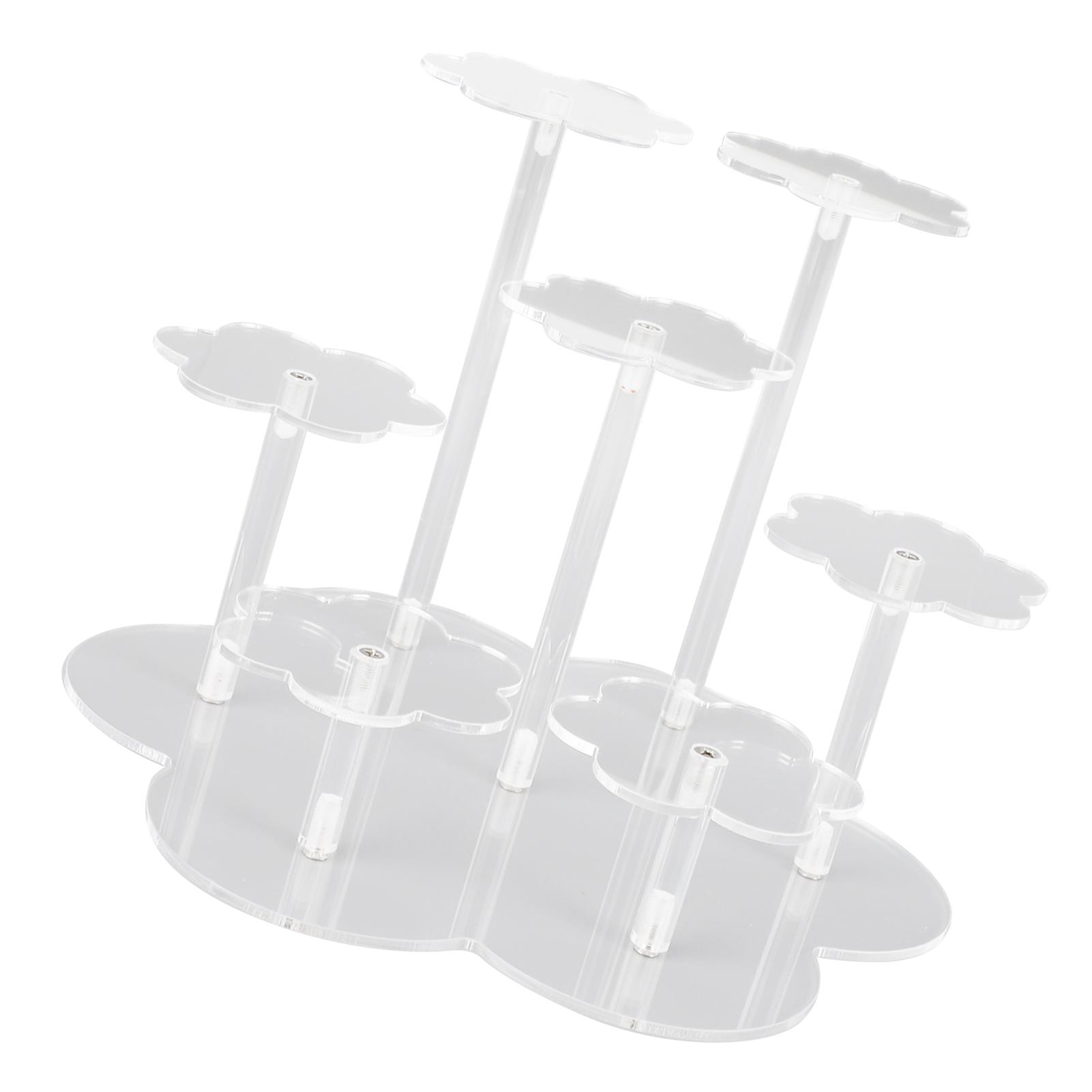 

Acrylic Display Stand Figures Perfume s Storage Risers Cupcake Dessert Conutertop Desktop Decoration