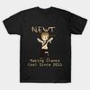 Tricou Negru cu Imprimeu pentru Bărbați Chibi Crank Newt - The Maze Runner Imprimeu pe Hârtie de Transfer Fără Tăiere Tricou din Bumbac