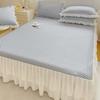 JingJingRS Ice Silk Bed Skirt Cooling Mat