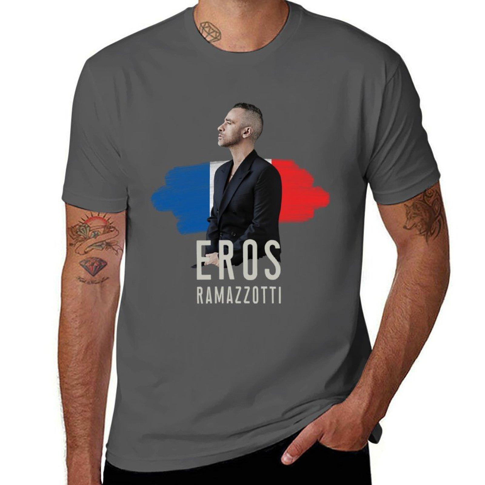 

Shirt Eros Ramazzotti France T-Shirt t shirt man cotton t shirts for man graphic tees T-Shirt 4XL