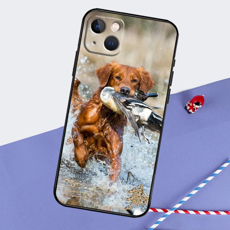 Hunting Dog Phone Case For iPhone 16 Pro Max 11 13 14 15 Pro Max 12 Mini XR 16 15 Plus 16e Back Cover