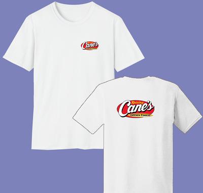 Cane's Chicken Restaurant Men's White Size S-3XL