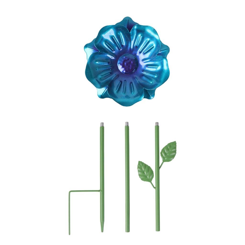 3D Outdoor Garden Metal Bee Butterfly Water Dripper Bird Feeder Ground Stake Decorative Lawn Ornament