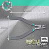 aurochs Ultra-Thin Single-Edged Nippers, Precision Cutting Tools for Plastic Models and Gate Cutting (Gray & Mint, Left-Handed)