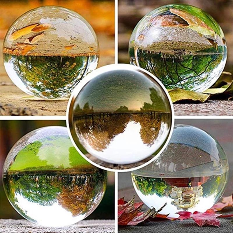 60mm Clear Glass Crystal Ball Healing Sphere Photography Props Gifts New Artificial Crystal Balls For Home Wedding Decoration