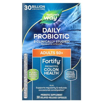 Nature's Way Fortify® Daily Probiotic 50+ 30 Billion CFU Delayed Release Capsules