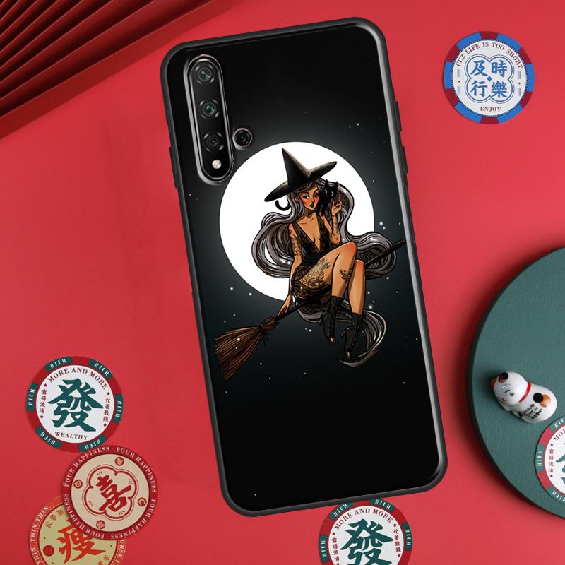 Moon Witch Horror For Huawei P60 Pro P30 P40 Lite Nova 7i 8i 11i 12i 12s 10 9 SE Y90 Y60 Y70 Y72 Y61 Y91 Case