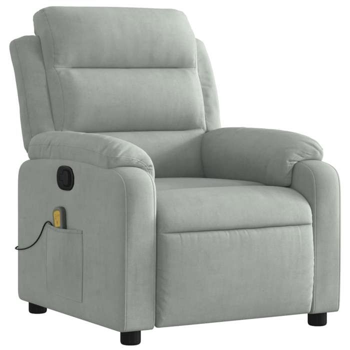 VidaXL Reclining Massage Armchair, Chair with Footrest, Seat with Backrest and Armrests Living Room, Modern, 373511