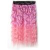 Kinky Curly Hair Clip In Hair Extension One Piece With 5Clips Colorful Ombre Color Cosplay Hairpieces