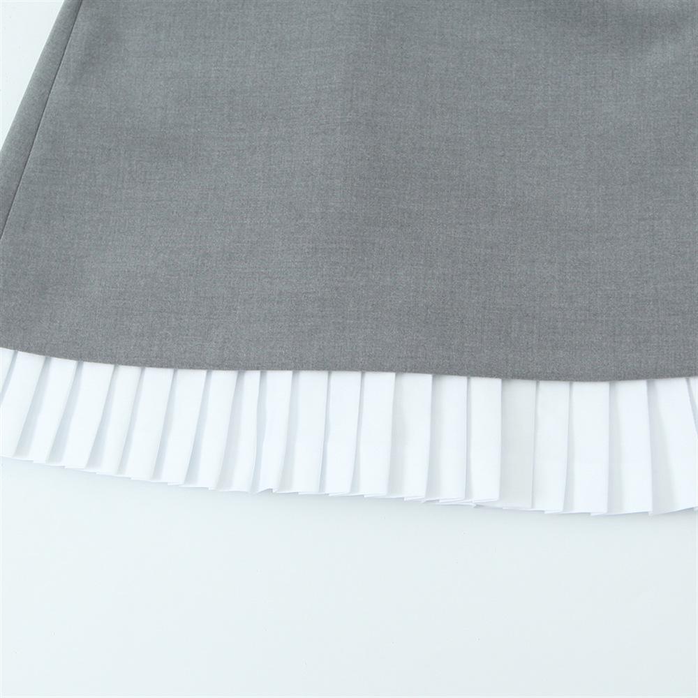 2025 Spring Women's Slim Fit Poplin Patchwork Sleeveless Dress