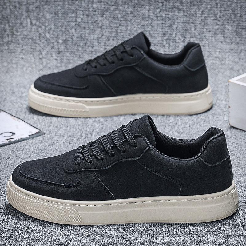 Classics Solid Color Men's Casual Shoes Spring Comfortable Low Top Sneakers Platform Lightweight Walking Running Shoes for Men