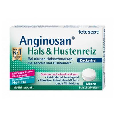 Anzinoic Acid Throat Lozenges Mint (Sugar Free) 20 Pieces
