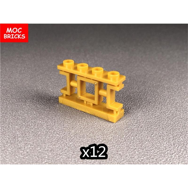 MOC Bricks Fence Railing Window Stairs Ladder Gate DIY Garden House Architecture Accessories Building Blocks Children's Toys
