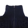 Used 11221 Oversized Mix Half-Zip Sweater 534489 T1502 8065 7840 XS Cable High Neck Rib Logo Navy Men's from Japan