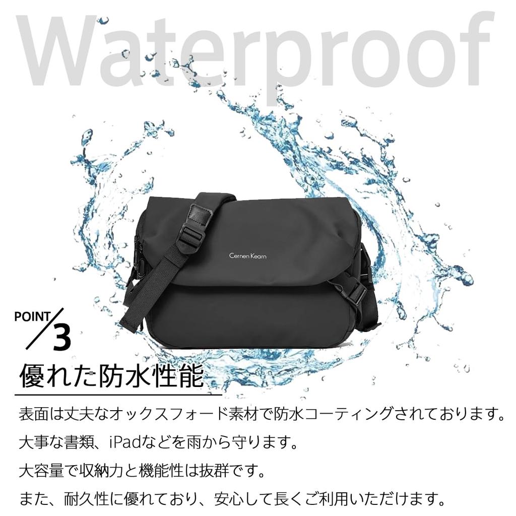 Crossbody Waist Large Perfect for and Casual Multifunctional [enocoland] Men's One-Shoulder Bag, Bag, Lightweight, Capacity, Waterproof, Breathable,