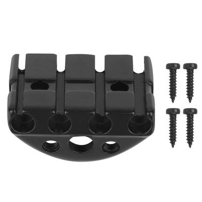 Saitenklemmsattel 4?Stringbass Headless E-Gitarre Zinklegierung DIY Teile mit Schrauben