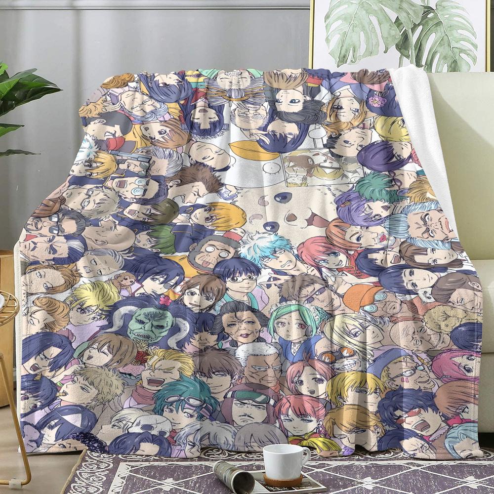 G-Gintama Elizabeth Throw Soft Flannel Throw Summer AC Blanket Lightweight Cool Nap Blanket for Sofa Bed Couch Travel