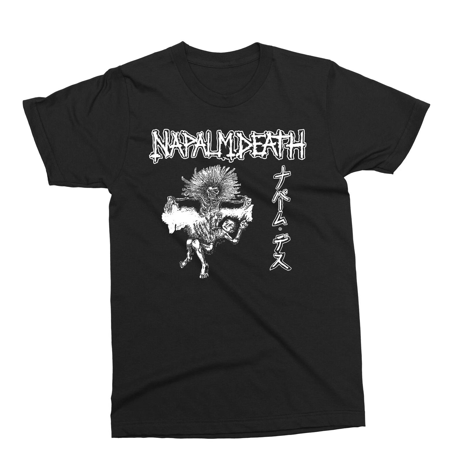 

Футболка Napalm Death Сплит Grindcore Crust Thrash Metal Deicide Slayer Унисекс 3XL