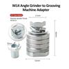 1Pcs Lock Nuts Slotting Angle Grinder Adapter Conversion Kit Power Tool Accessory Grooving Machine Adapter Metal M14 M10