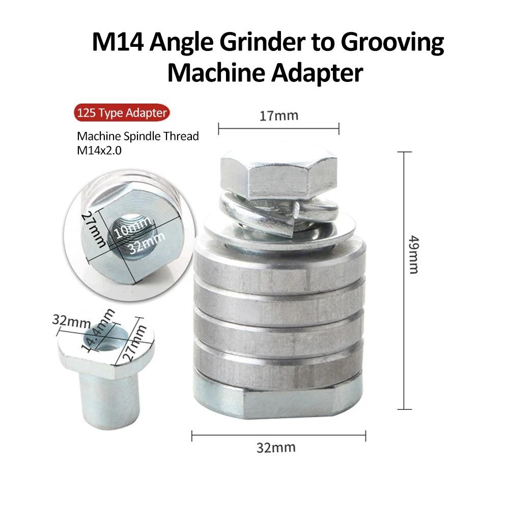 Durable Tool M14 To M10 Thread Slotting Retrofitting Accessories Angle Grinder Adapter Polishing Connecting Rod