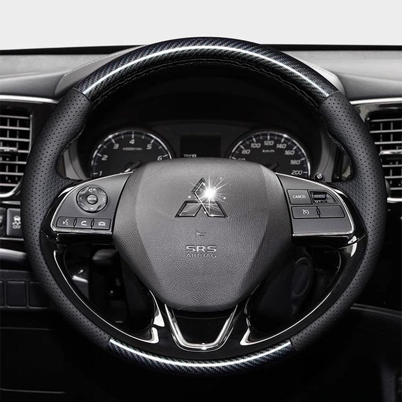 Handgenähtes Carbonfaser Leder Auto Lenkrad Für Mitsubishi Outlander 2016 - ASX18 Eclipse Cross 2018