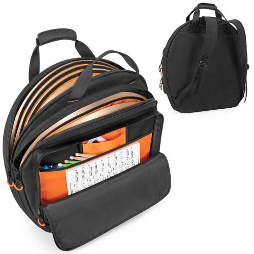 

Damero Cymbal Bag Backpack, Fits up to 22-inch Cymbals, Double-Layer Cymbal Case with 6mm Padded Dividers and Stick Storage Pocket