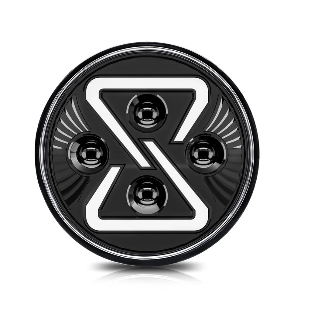 2ks automobilových LED světlometů, 7palcových vodotěsných kulatých motocyklových světlometů s dálkovými potkávacími světly DRL
