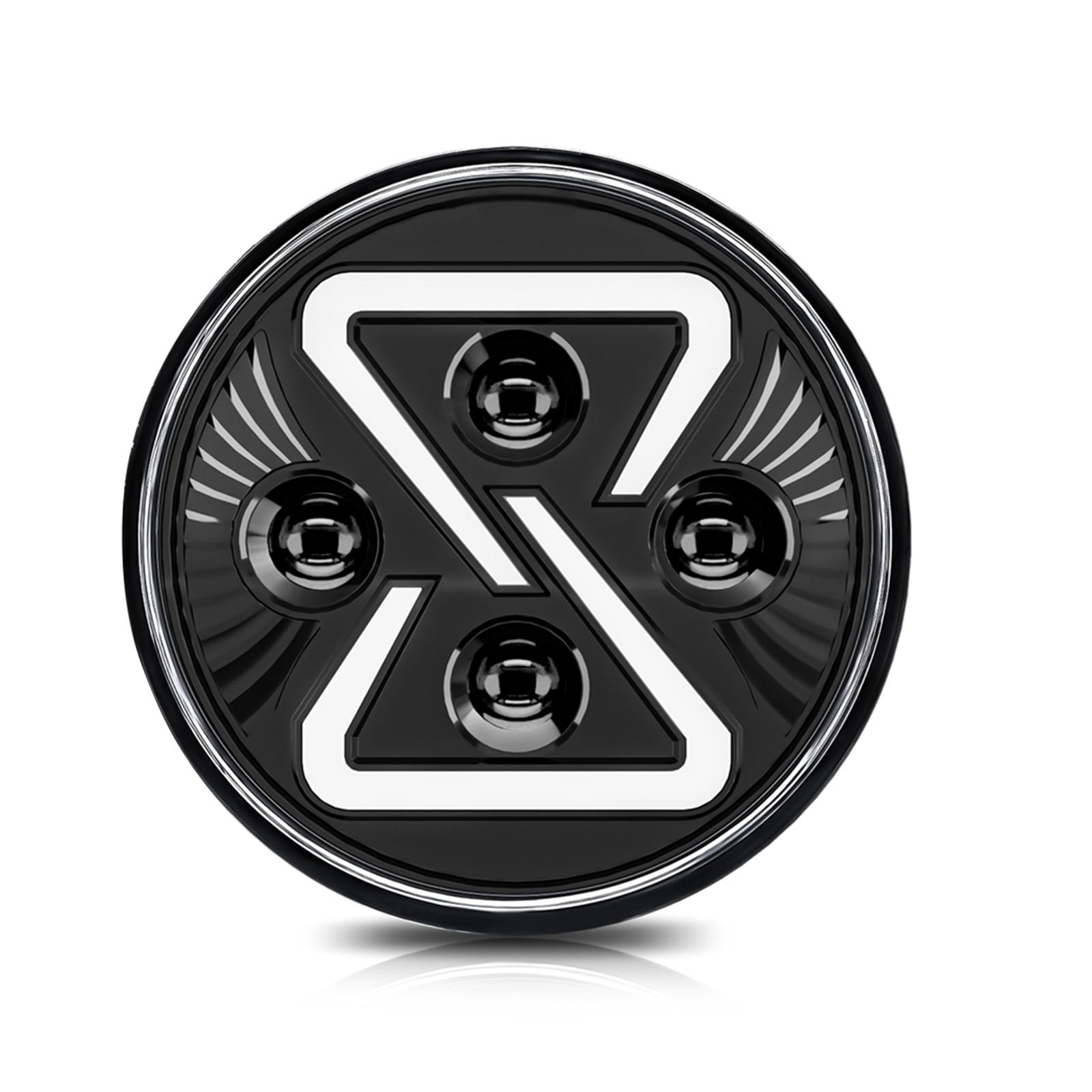 

2 шт. Автомобільні світлодіодні фари, 7-дюймові водонепроникні круглі мотоциклетні фари з поворотом DRL для дальнього світла 1 чорний