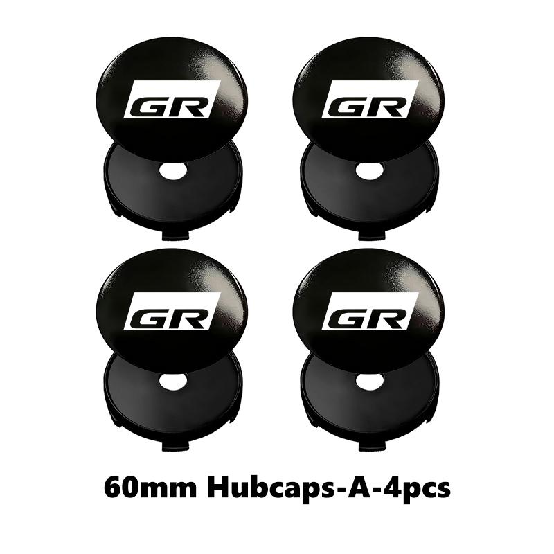 4Pcs 56mm/60mm Car Wheel Center Hub Cap Rim Cover For Toyota GR Yaris Corolla Prius Aqua Vios Mirai Hilux Auris CHR