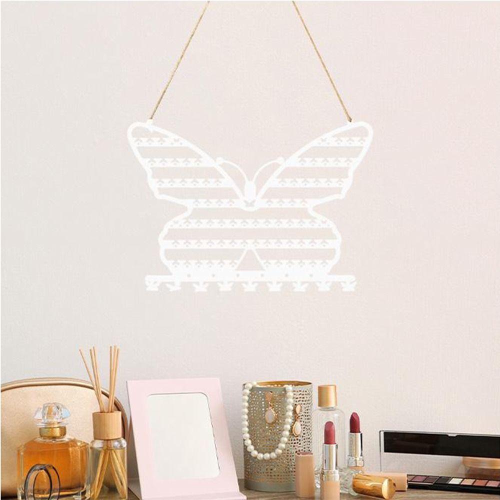 Butterfly Shape Butterfly Necklace Wall Holder Hollow Hanging Jewelry Display Stand Bracelets