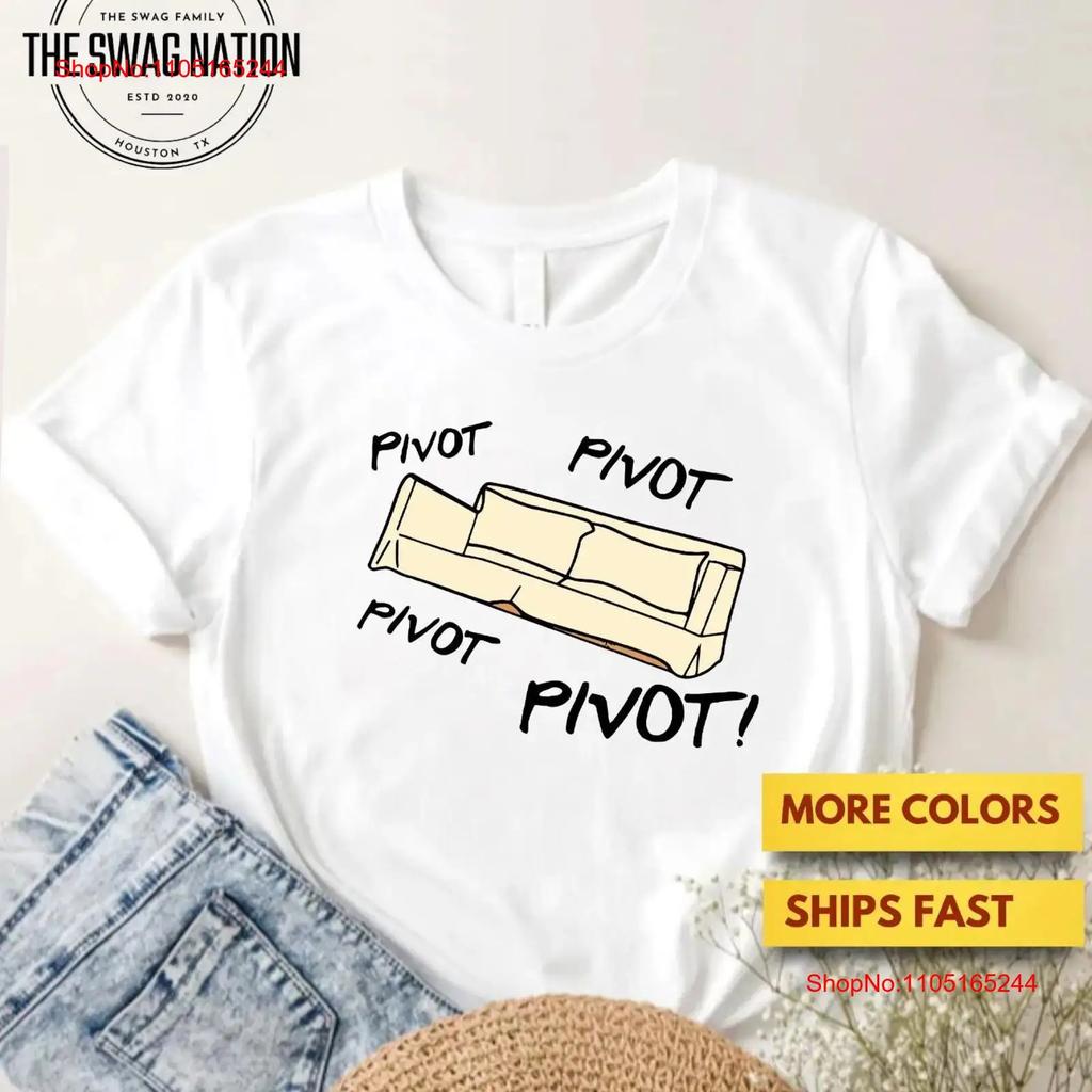 Friends Pivot T Shirt Scene Funny Tv Show Premium Ultra Soft Vintage Graphic Casual Designer Clothes Stretched Unisex