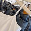 Damen Plus Size Lagen-Spitzen-Saum-Camisole - Sommer Mode Vielseitige Weste