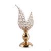 Craystal Glass Candlestick Petal Stand Candle