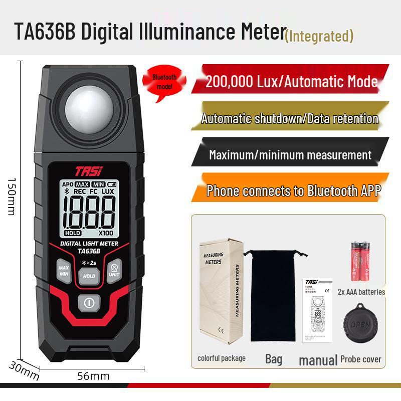 TEANNS TA630 High Precision Light Meter for Luminance and Illuminance Testing
