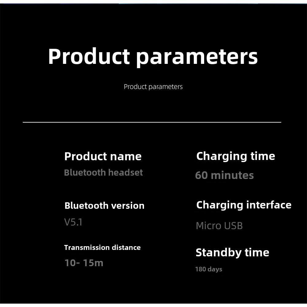 Bluetooth Kopfhörer Schillerndes LED-Licht Binauraler In-Ear Touch Musik Kopfhörer Stereo