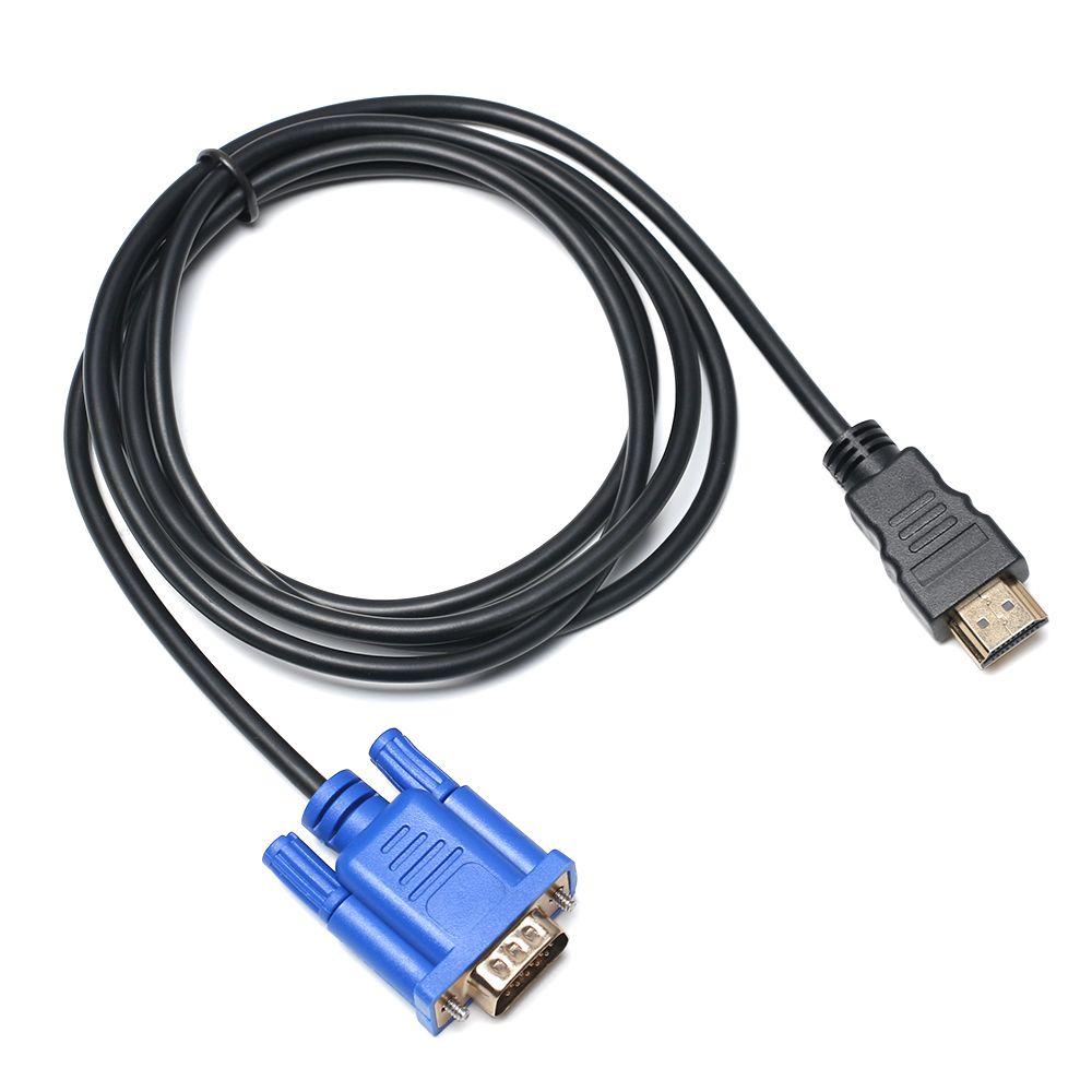 

1-5m Top Quality 1080P Digital Male to Male Display Output AV Adapter Cord HDMI-Compatible To VGA Converter For PC HDTV 1m