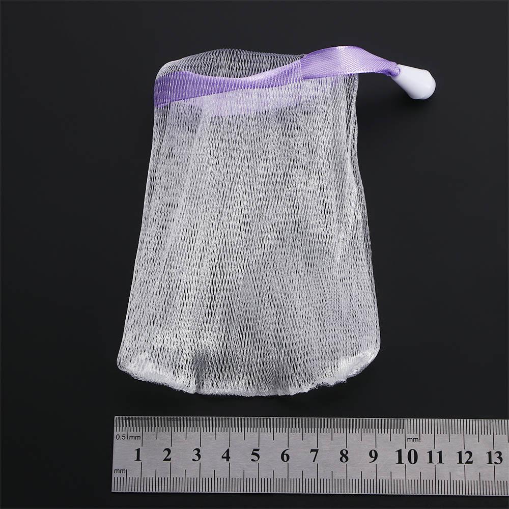 Foam Bubble Drawstring Bag Bath Soap Saver Bag Net Soap Pouch Face Cleansing Tool Foaming Mesh Bag