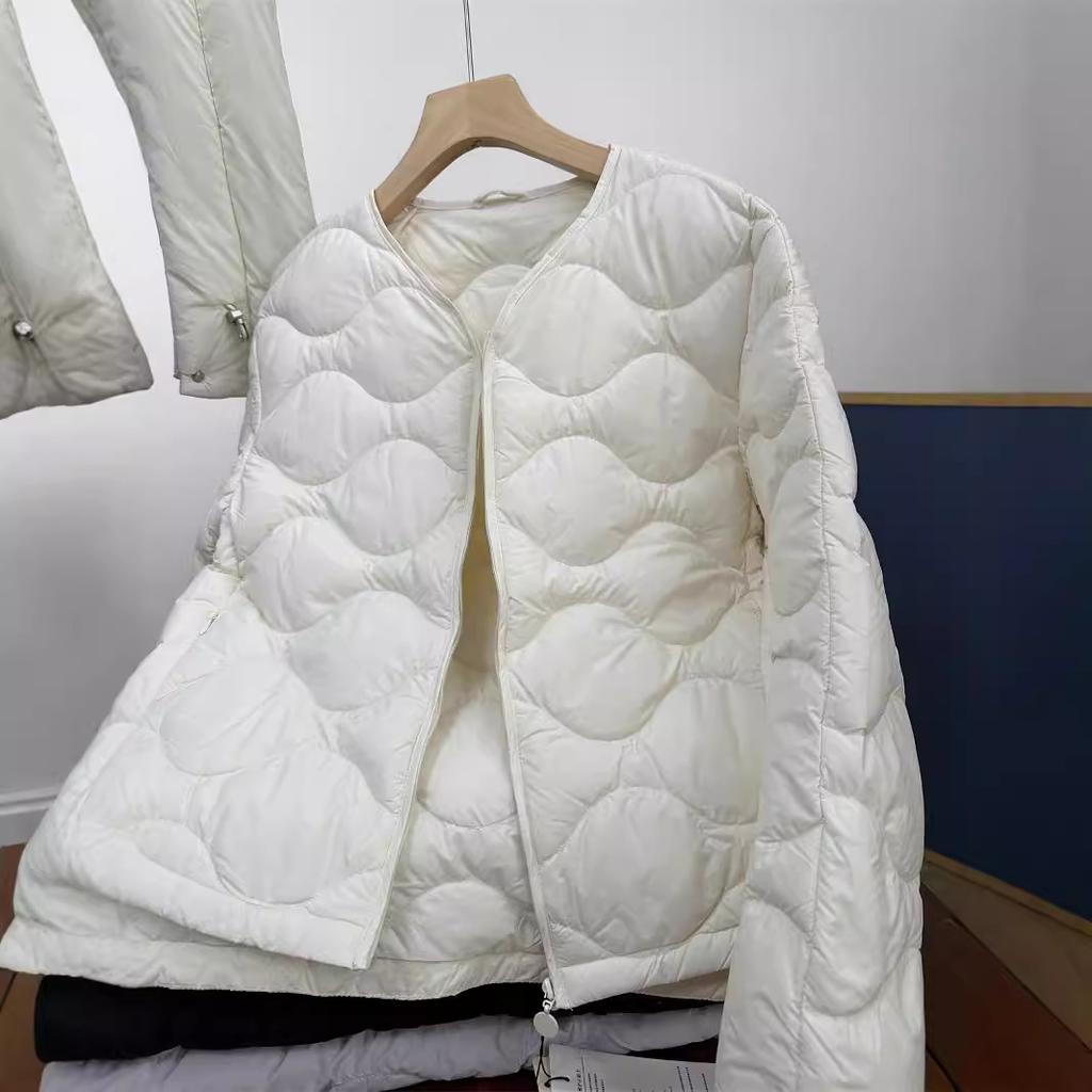 % Goose down clothing women's light and thin new scarf, one piece of winter white goose down Pinghu origin